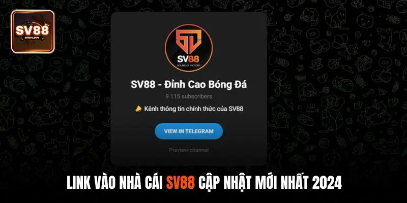 Link vào nhà cái SV88 cập nhật mới nhất 2024