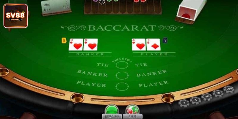  Bài Baccarat SV88  rất đơn giản và dễ hiểu